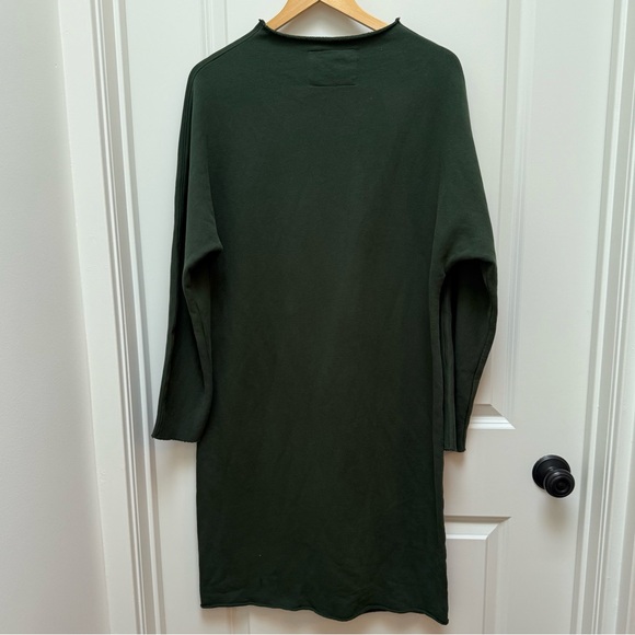Frank & Eileen Izzie Party Sweatshirt Dress Triple Fleece Green Medium M - Picture 7 of 11